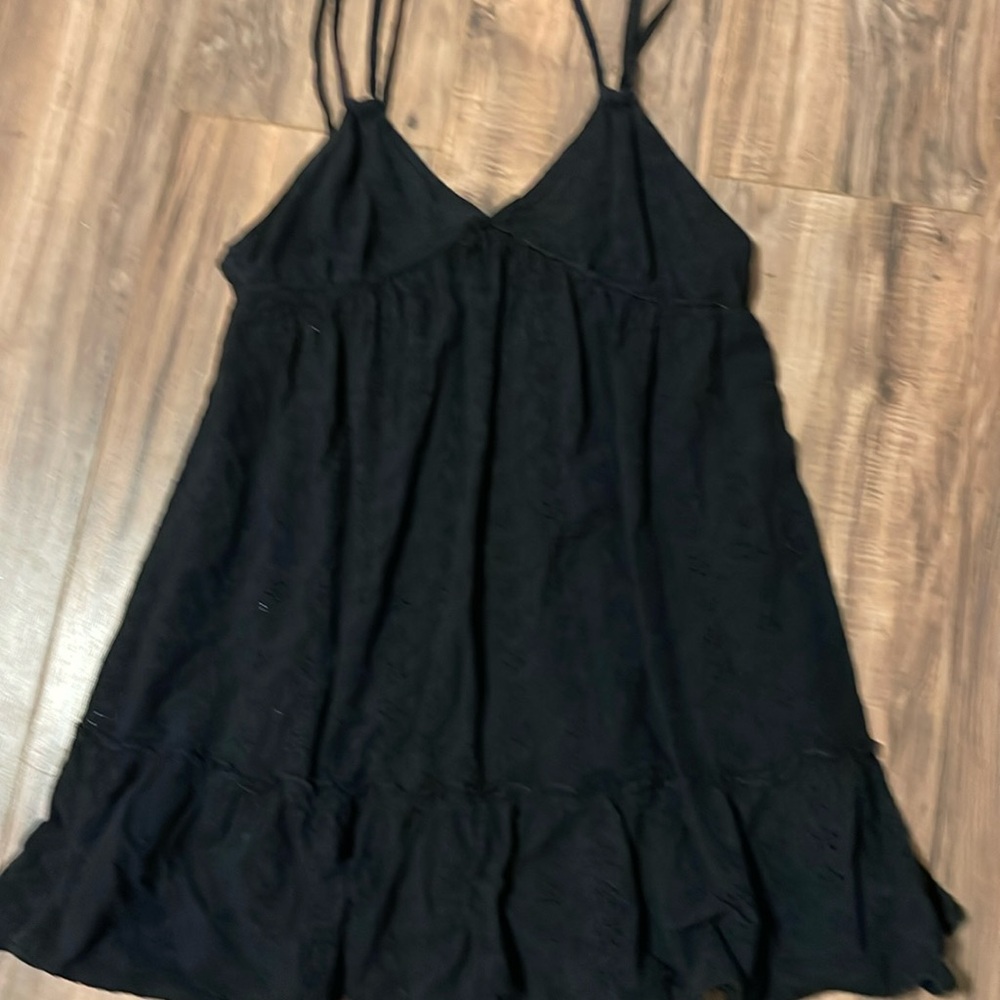 Black mini dress